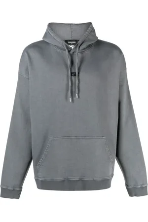Dsquared2 Heren, Sweatshirts & Hoodies, Grijs, Maat: 2XL Katoen