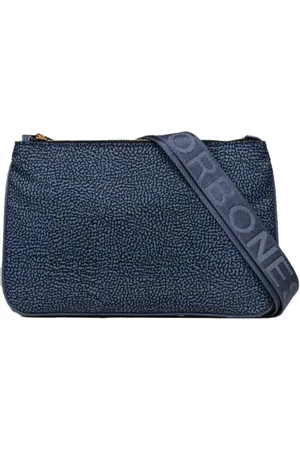 Borbonese Dames, Tassen, Blauw, Maat: ONE Size Denim