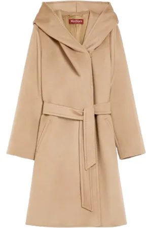 Max Mara Dames, Mantels, Bruin, Maat: 3XS Wol