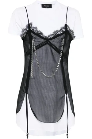 Dsquared2 Dames, Tops, Zwart, Maat: XS