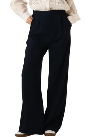 Copenhagen Muse Dames, Broeken, Blauw, Maat: XS Leer
