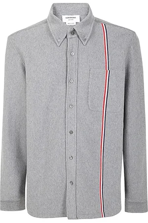 Thom Browne Heren, Overhemden, Grijs, Maat: M Katoen