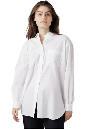 Filippa K Dames, Blouses & Shirts, Wit, Maat: XL Katoen