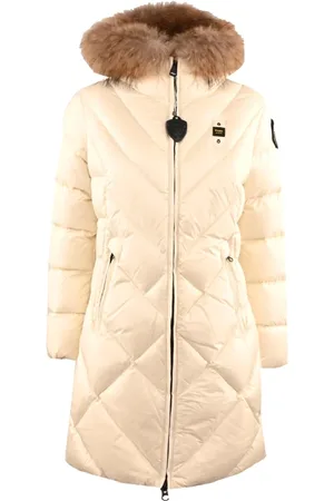 Blauer Dames, Mantels, Wit, Maat: 2XL Nylon