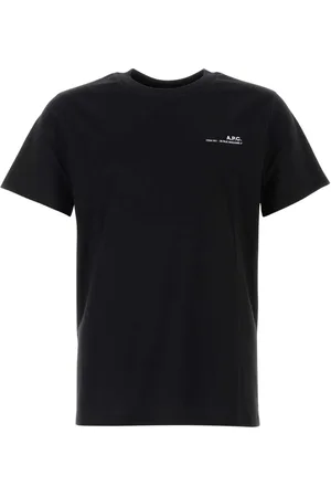 A.P.C. Heren, Tops, Zwart, Maat: S Katoen