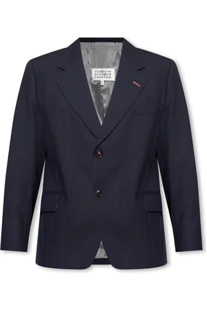 Maison Margiela Heren, Jassen, Blauw, Maat: S Wol