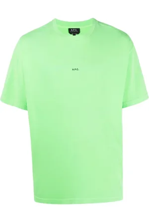 A.P.C. Heren, Tops, Groen, Maat: XL Katoen