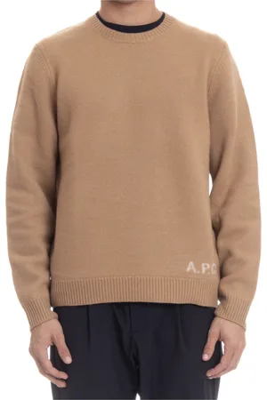 A.P.C. Heren, Truien, Bruin, Maat: XL Wol