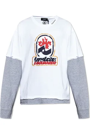 Dsquared2 Heren, Tops, Wit, Maat: M Katoen