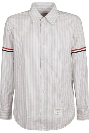 Thom Browne Heren, Overhemden, Grijs, Maat: XL Katoen