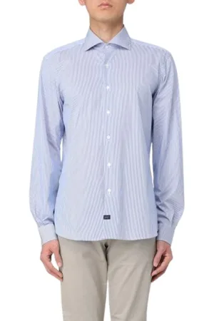FAY Heren, Overhemden, Blauw, Maat: 3XL