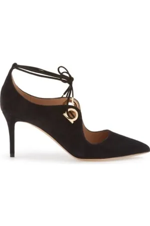 Salvatore Ferragamo Dames, Schoenen, Zwart, Maat: 36 EU Leer