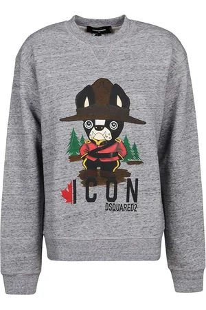 Dsquared2 Dames, Sweatshirts & Hoodies, Grijs, Maat: S Katoen