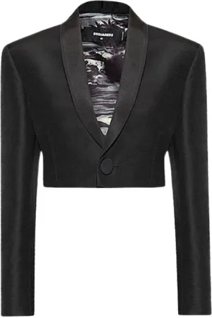 Dsquared2 Dames, Jassen, Zwart, Maat: XS Wol