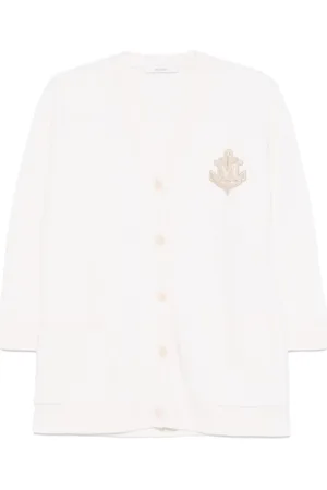 Max Mara Dames, Truien, Wit, Maat: L