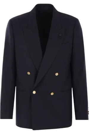 LARDINI Heren, Jassen, Blauw, Maat: M Wol