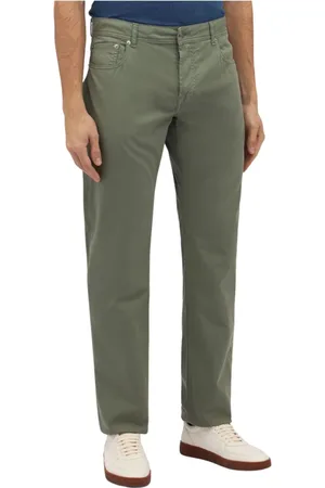 Brooks Brothers Heren, Broeken, Groen, Maat: W40 Katoen