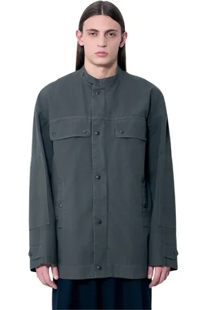 DRIES VAN NOTEN Heren, Jassen, Grijs, Maat: M Katoen