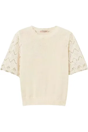Twin-Set Dames, Blouses & Shirts, , Maat: S Linnen
