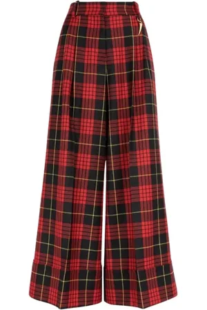 Roberto Cavalli Dames, Broeken, Rood, Maat: XS Wol