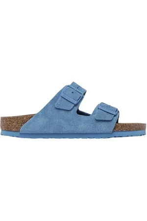 Birkenstock Dames, Schoenen, Blauw, Maat: 45 EU Suède