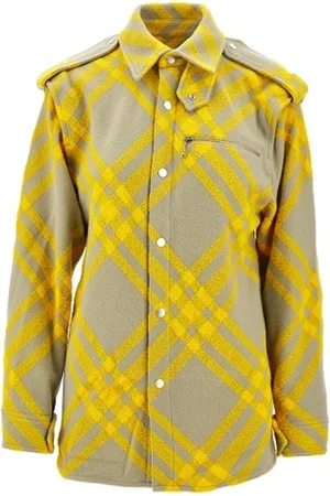 Burberry Dames, Jassen, Geel, Maat: M Wol