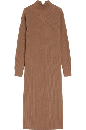 Max Mara Dames, Jurken, Bruin, Maat: S Wol