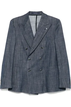 TAGLIATORE Heren, Jassen, Blauw, Maat: 2XL Wol