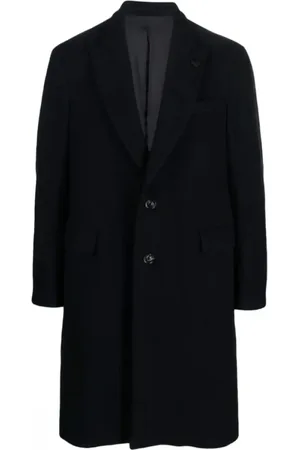 LARDINI Heren, Mantels, Blauw, Maat: 2XL Wol