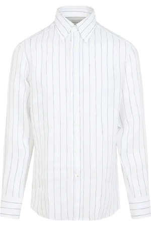 Brunello Cucinelli Heren, Overhemden, Wit, Maat: XL Denim