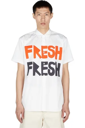 Comme des Garçons Heren, Overhemden, Wit, Maat: S Katoen