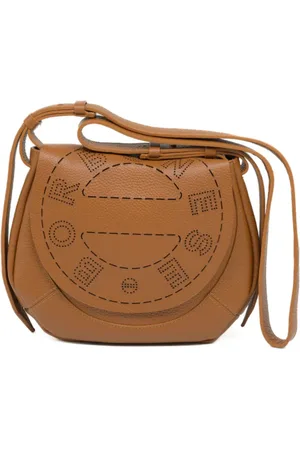 Borbonese Dames, Tassen, Bruin, Maat: ONE Size Leer