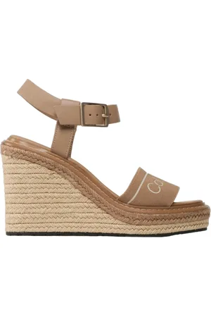 Calvin Klein Dames, Schoenen, Bruin, Maat: 41 EU Leer