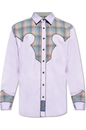 Maison Margiela Heren, Overhemden, Paars, Maat: XL Katoen