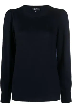FAY Dames, Sweatshirts & Hoodies, Zwart, Maat: L