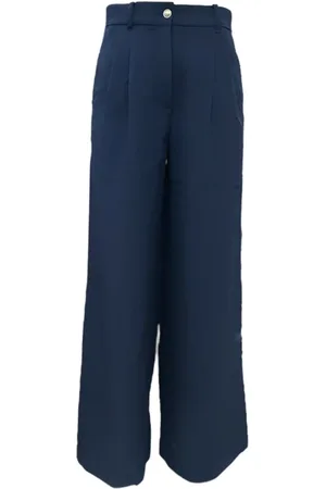 Guess Dames, Broeken, Blauw, Maat: M Poliester
