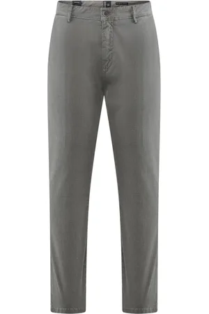 Bomboogie Heren, Broeken, Grijs, Maat: W34 Gabardine