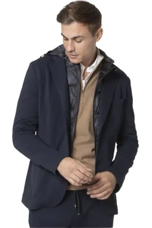Masons Heren, Jassen, Blauw, Maat: M Viscose