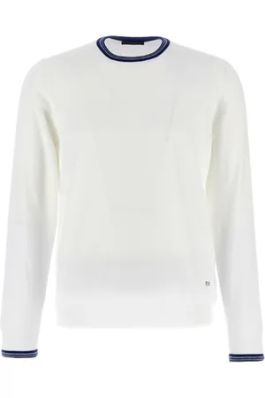 FAY Heren, Truien, Wit, Maat: XL Katoen