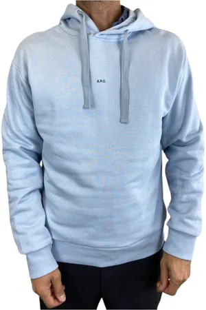 A.P.C. Heren, Sweatshirts & Hoodies, Blauw, Maat: XL Katoen