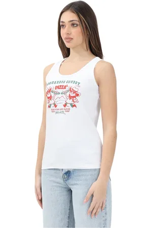 Dsquared2 Dames, Tops, Wit, Maat: S Katoen