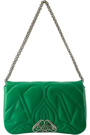Alexander McQueen Dames, Tassen, Groen, Maat: ONE Size Leer