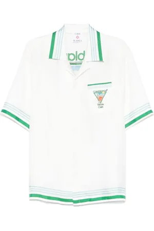 Casablanca Heren, Overhemden, Wit, Maat: L Zijde