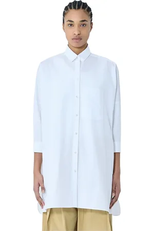 Jil Sander Dames, Blouses & Shirts, Wit, Maat: S Katoen