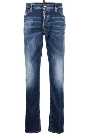 Dsquared2 Heren, Jeans, Blauw, Maat: 3XL Katoen