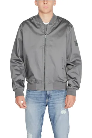 Calvin Klein Heren, Jassen, Grijs, Maat: L Katoen