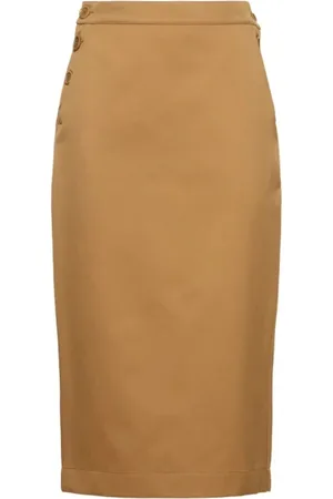 Max Mara Dames, Rokken, Bruin, Maat: XS Katoen