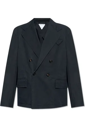 Bottega Veneta Heren, Jassen, Blauw, Maat: L Katoen