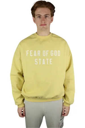 FEAR OF GOD Heren, Sweatshirts & Hoodies, Geel, Maat: S Fleece