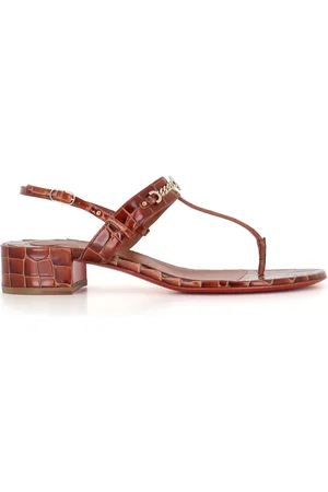 Christian Louboutin Dames, Schoenen, Bruin, Maat: 36 EU Leer